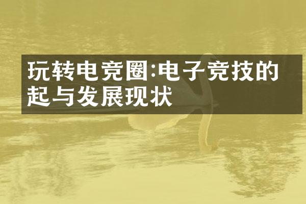 玩转电竞圈:电子竞技的兴起与发展现状