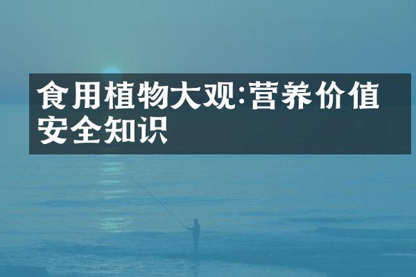 食用植物大观:营养价值与安全知识