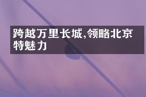 跨越万里长城,领略北京独特魅力