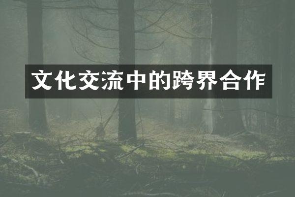 文化交流中的跨界合作