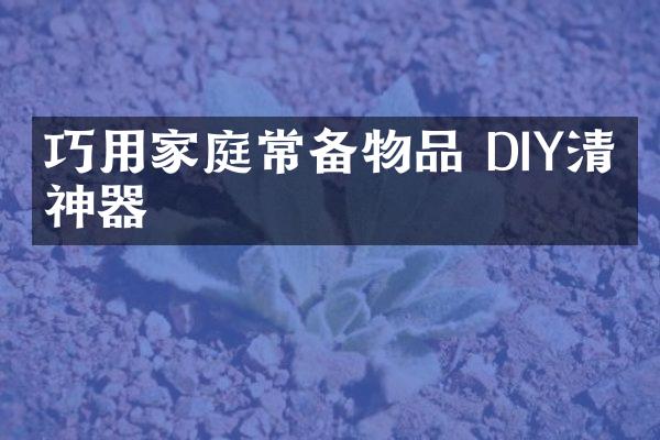 巧用家庭常备物品 DIY清洁神器