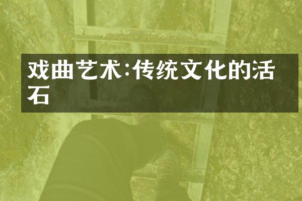 戏曲艺术:传统文化的活化石