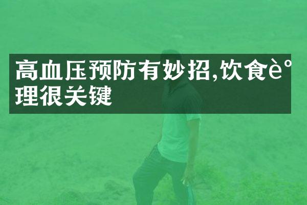 高血压预防有妙招,饮食调理很关键