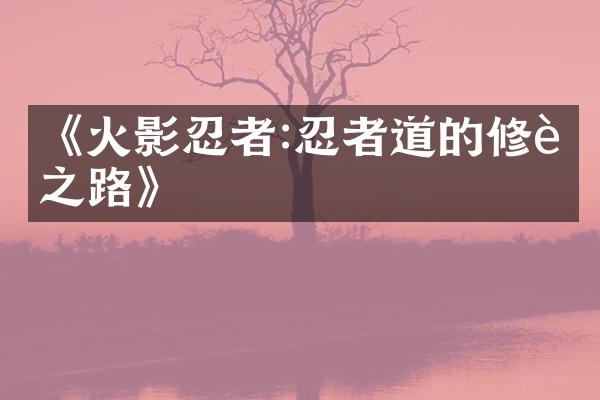 《火影忍者:忍者道的修行之路》