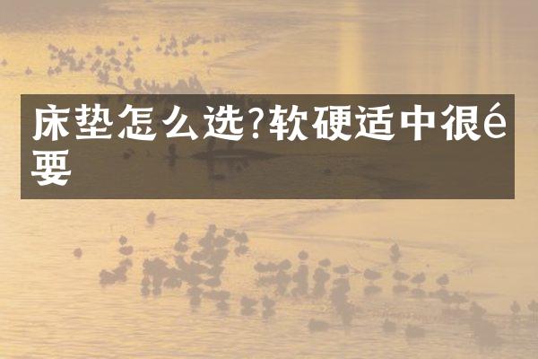 床垫怎么选?软硬适中很重要