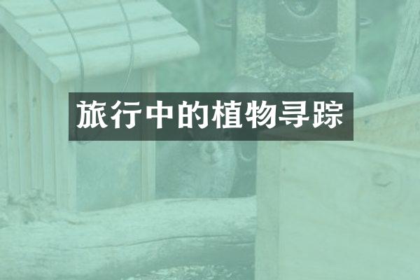 旅行中的植物寻踪
