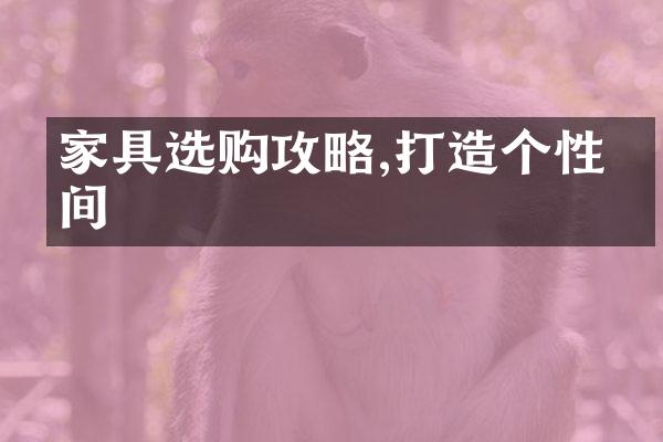 家具选购攻略,打造个性空间