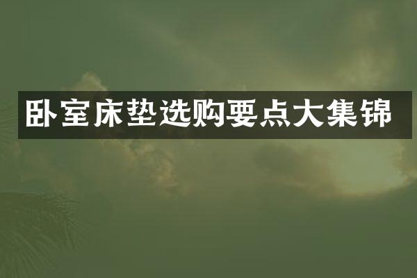 卧室床垫选购要点大集锦