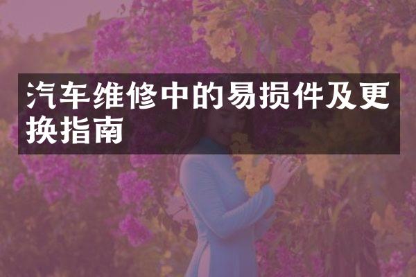 汽车维修中的易损件及更换指南