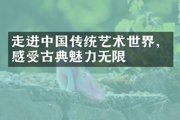 走进中国传统艺术世界，感受古典魅力无限