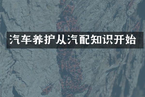 汽车养护从汽配知识开始