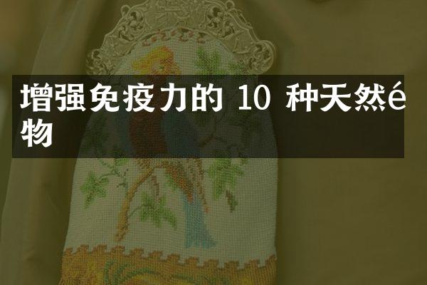增强免疫力的 10 种天然食物