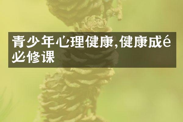 青少年心理健康,健康成长必修课