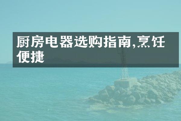 厨房电器选购指南,烹饪更便捷