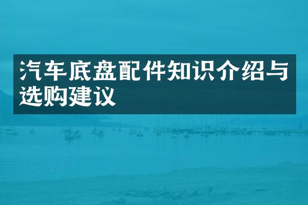 汽车底盘配件知识介绍与选购建议