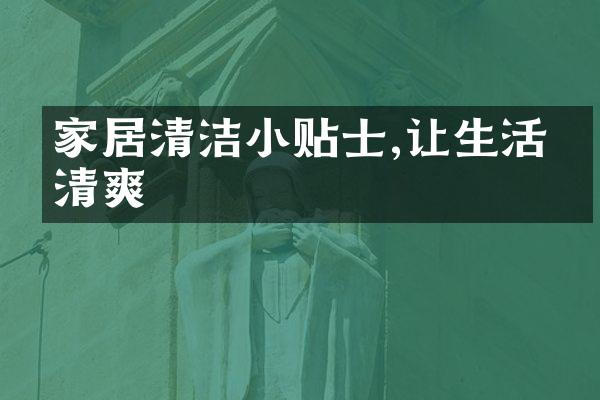 家居清洁小贴士,让生活更清爽