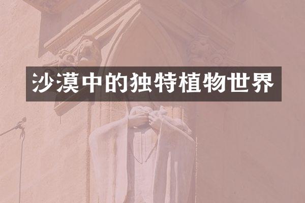 沙漠中的独特植物世界