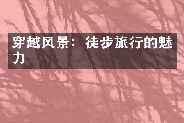 穿越风景：徒步旅行的魅力