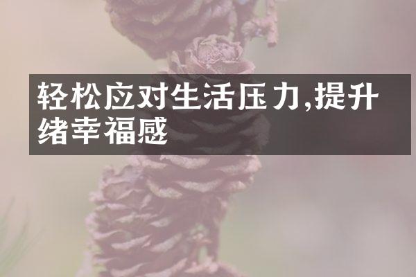 轻松应对生活压力,提升情绪幸福感