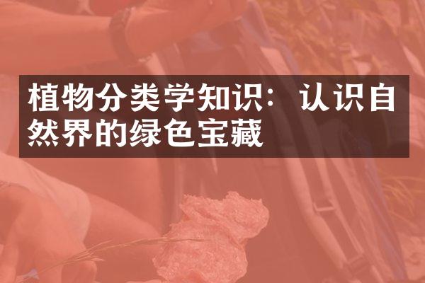 植物分类学知识：认识自然界的绿色宝藏
