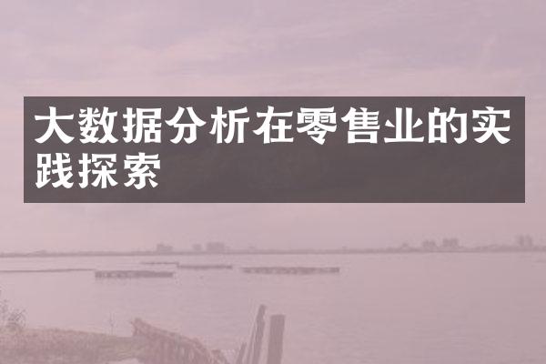 大数据分析在零售业的实践探索