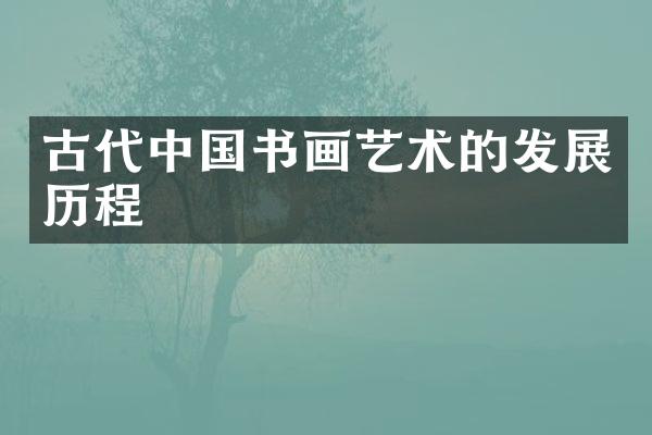 古代中国书画艺术的发展历程