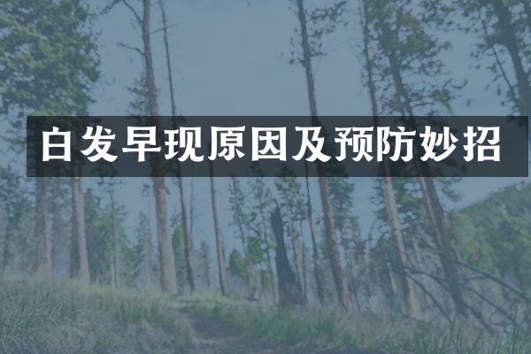 白发早现原因及预防妙招