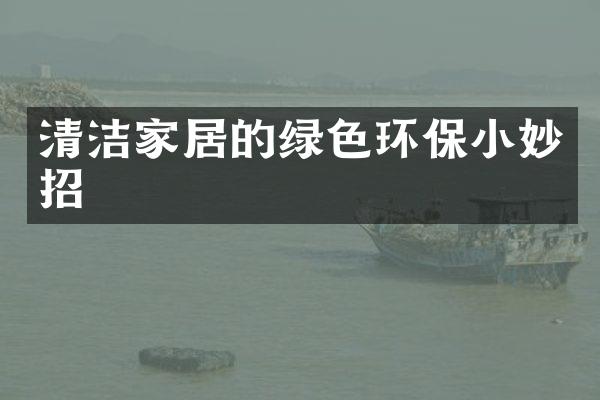清洁家居的绿色环保小妙招