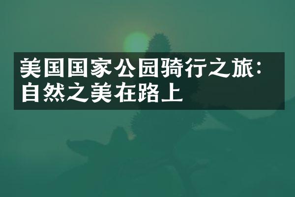 美国国家公园骑行之旅：自然之美在路上