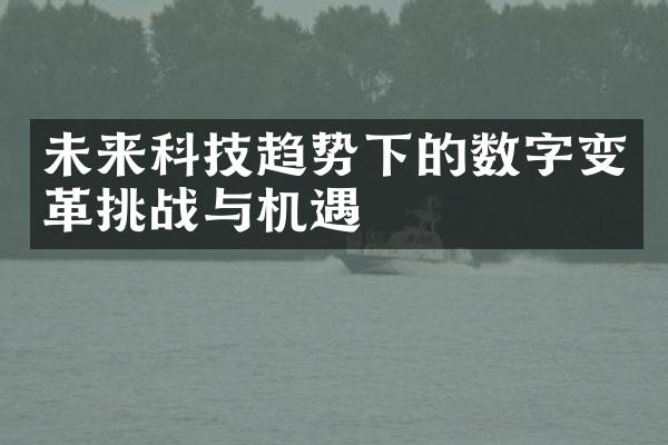未来科技趋势下的数字变革挑战与机遇