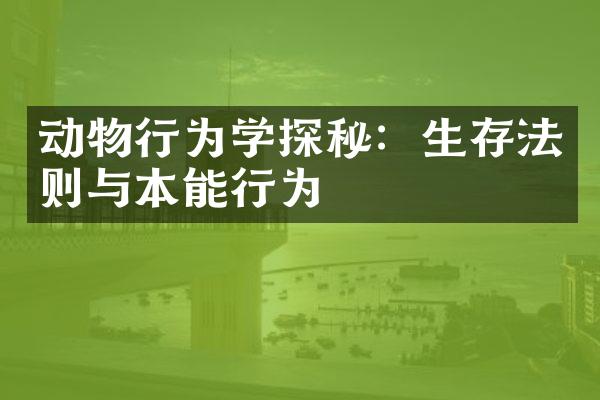 动物行为学探秘：生存法则与本能行为