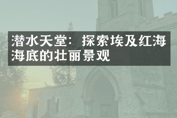 潜水天堂：探索埃及红海海底的壮丽景观