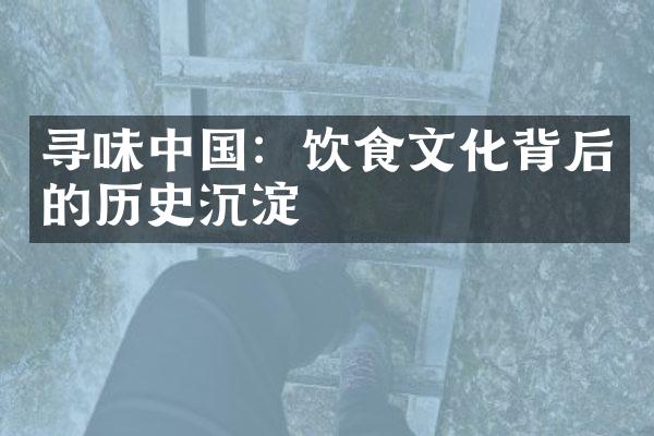 寻味中国：饮食文化背后的历史沉淀