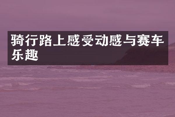 骑行路上感受动感与赛车乐趣