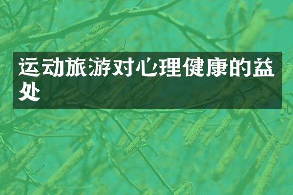 运动旅游对心理健康的益处