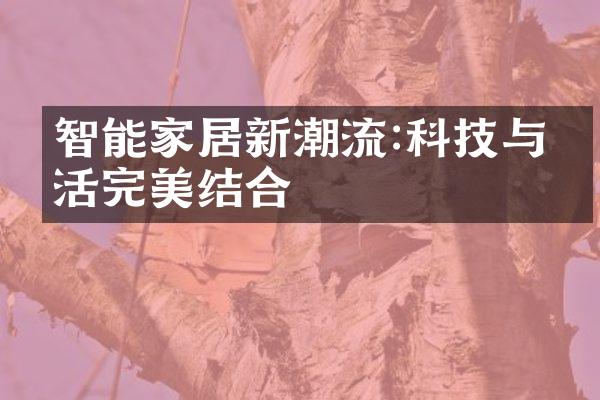 智能家居新潮流:科技与生活完美结合