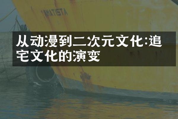 从动漫到二次元文化:追寻宅文化的演变