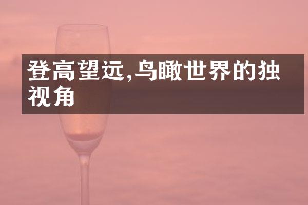 登高望远,鸟瞰世界的独特视角