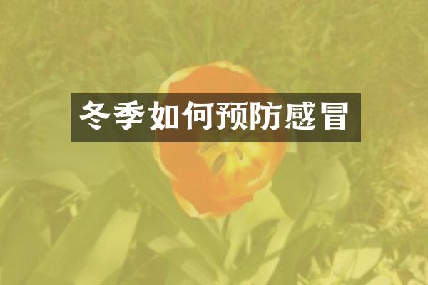 冬季如何预防感冒
