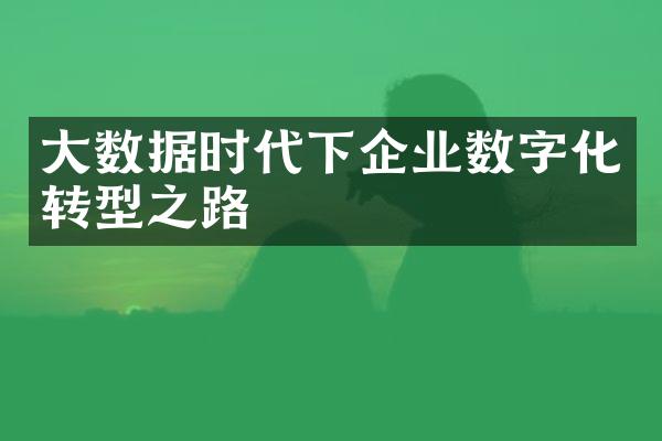 大数据时代下企业数字化转型之路