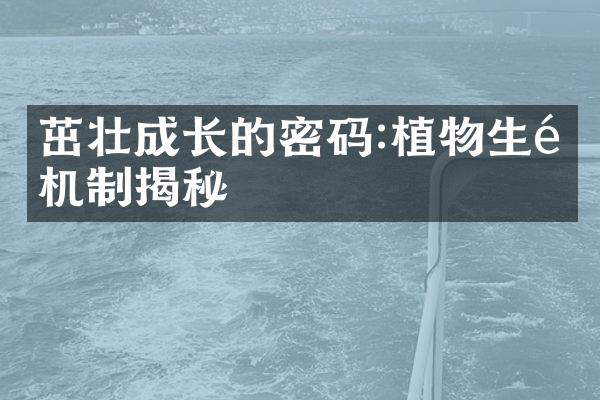 茁壮成长的密码:植物生长机制揭秘