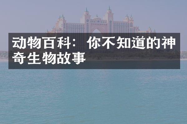 动物百科：你不知道的神奇生物故事