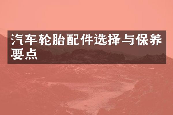 汽车轮胎配件选择与保养要点