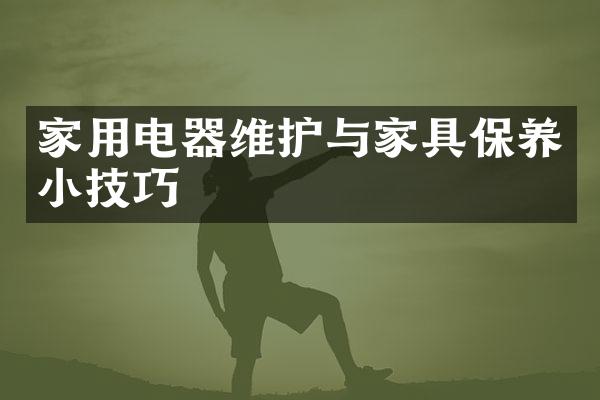 家用电器维护与家具保养小技巧