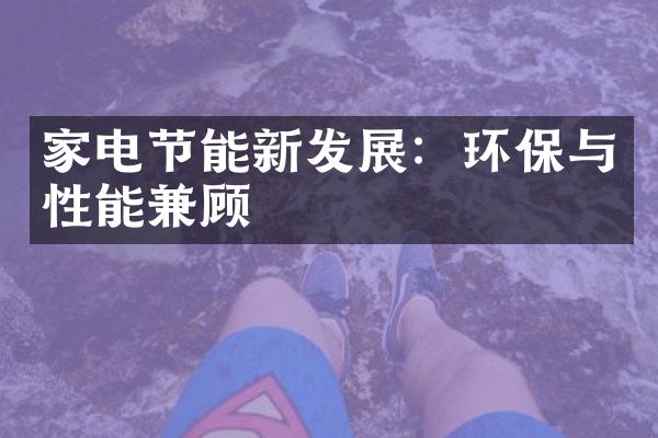 家电节能新发展：环保与性能兼顾