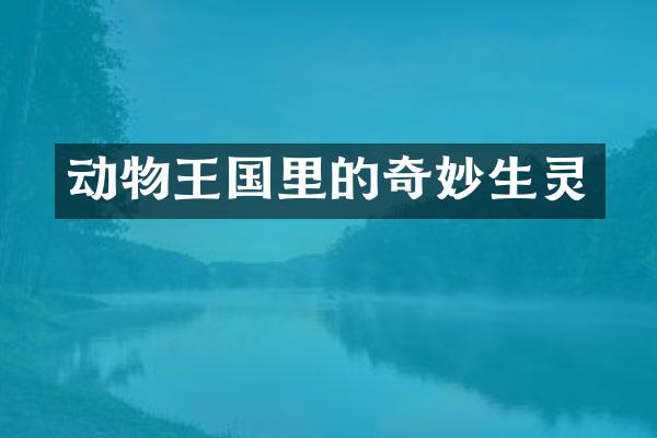 动物王国里的奇妙生灵