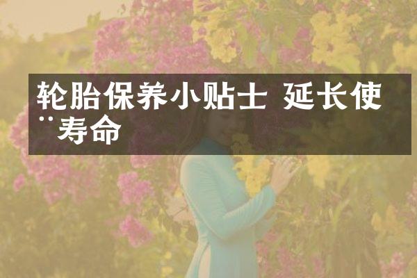 轮胎保养小贴士 延长使用寿命