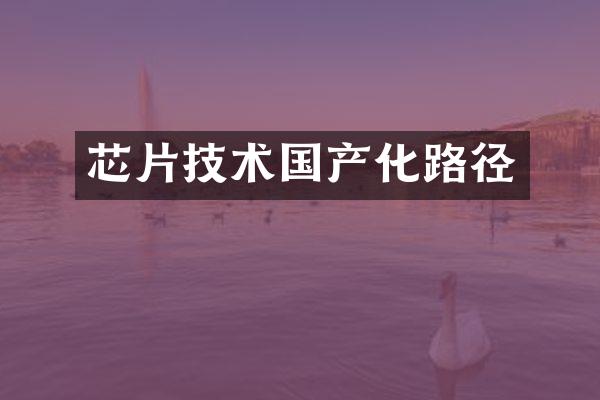 芯片技术国产化路径