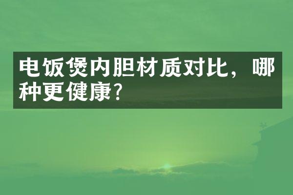 电饭煲内胆材质对比，哪种更健康？