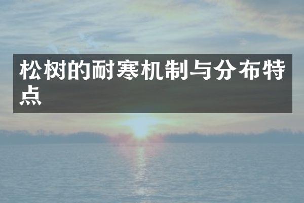 松树的耐寒机制与分布特点